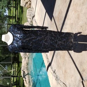 Gorgeous Carolyne Barton silk evening dress